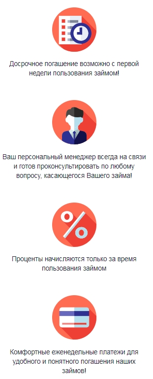 Преимущества займов